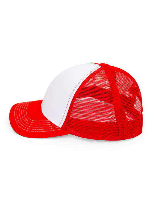 LUTON CAP - WHITE/RED