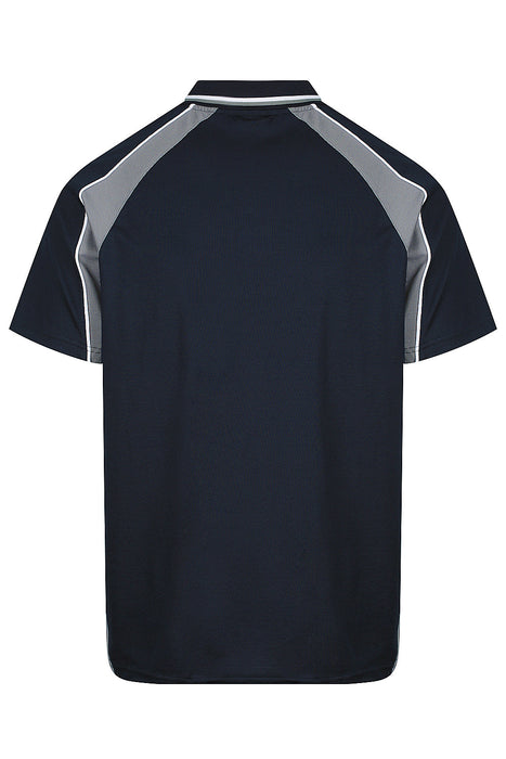 PANORAMA MENS POLOS - NAVY/ASHE/WHITE