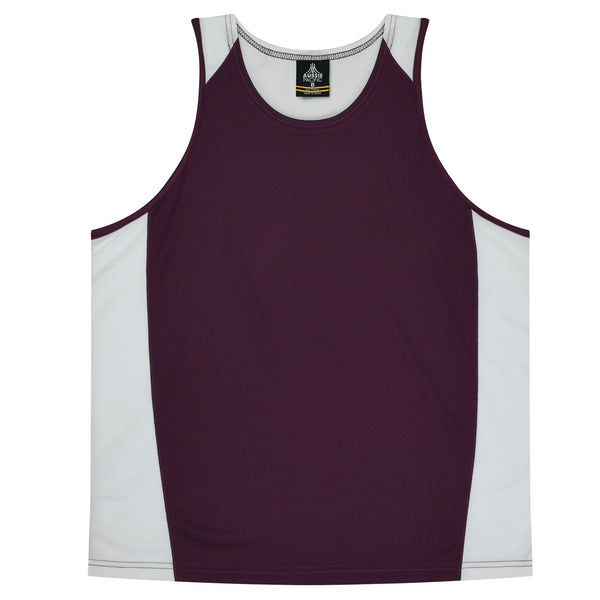 BURGUNDY/WHITE