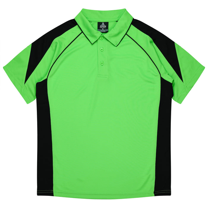 PREMIER KIDS POLOS - APPLE/BLACK