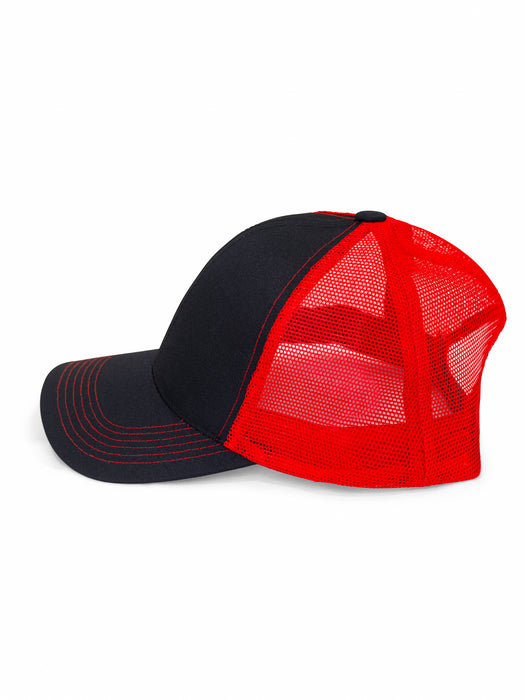LUTON CAP - BLACK/RED