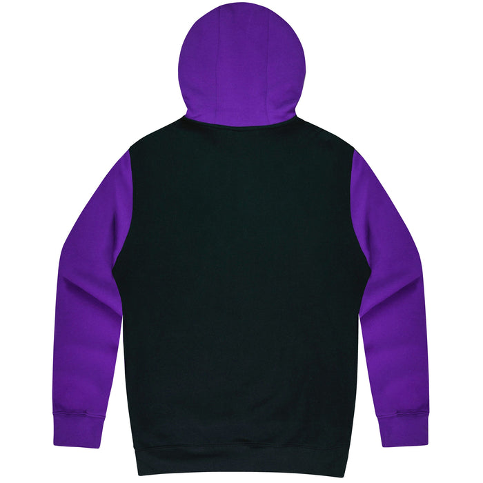 MONASH MENS HOODIES - BLACK/ELECTRIC PURPLE