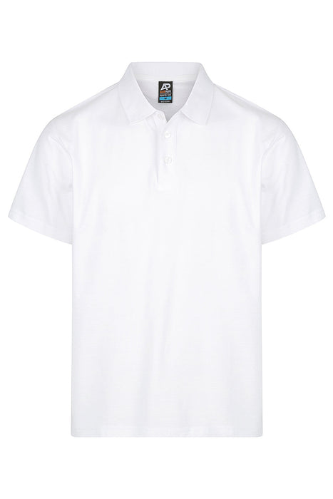 HUNTER MENS POLOS - WHITE