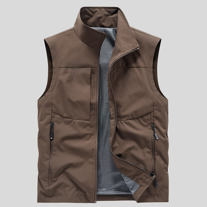 GOSFORD MENS VESTS - COFFEE
