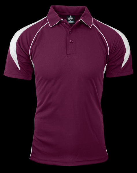 BURGUNDY/WHITE