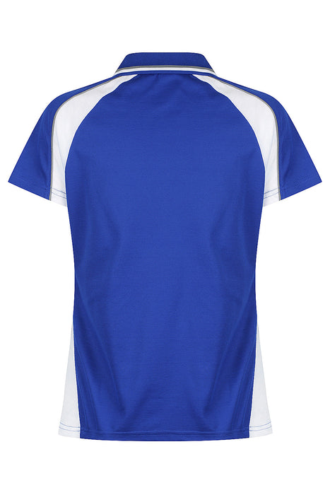 PANORAMA LADY POLOS - ROYAL/WHITE/ASHE