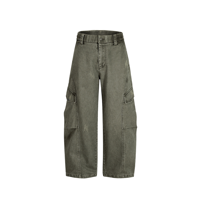 PRESTON CASUAL PANTS - ARMY GREEN