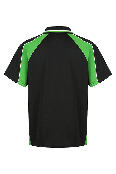 PANORAMA KIDS POLOS - BLK/KAWA GRN/WHT