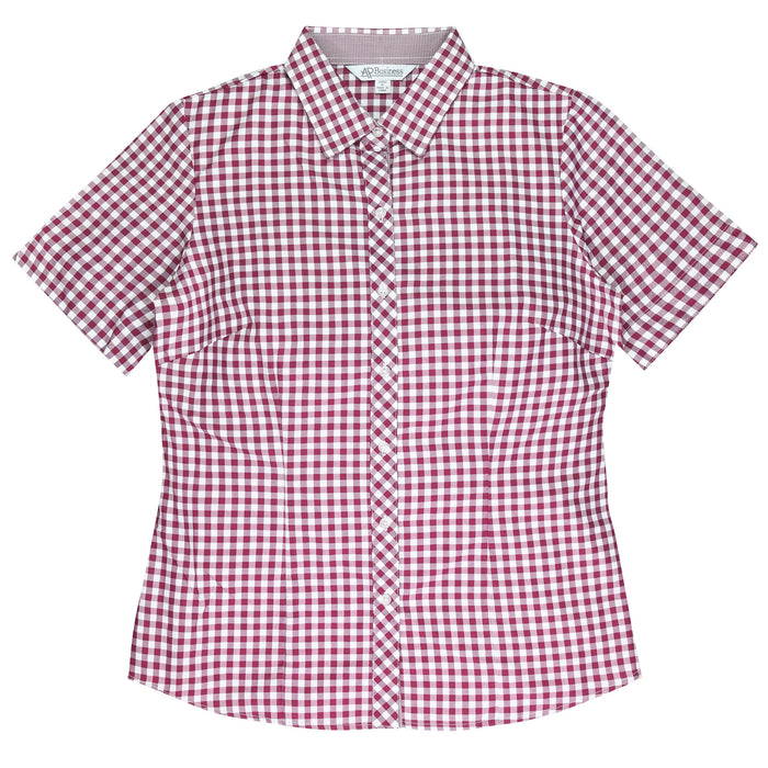BRIGHTON LADY SHIRT SHORT SLEEVE - CLARET