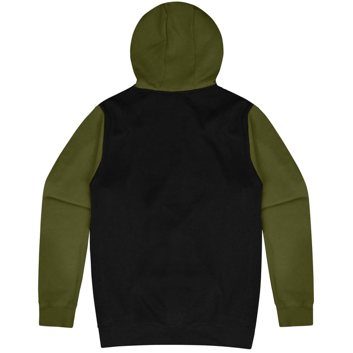 MONASH MENS HOODIES - BLACK/MILITARY GREEN