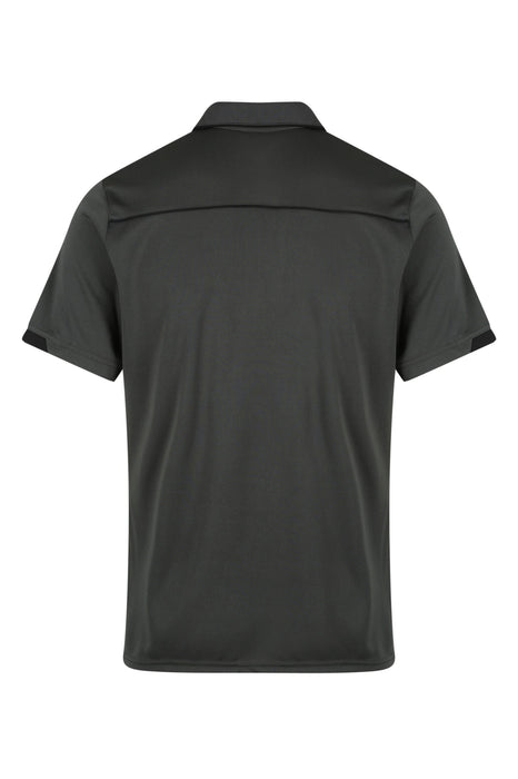 CURRUMBIN MENS POLOS - SLATE/BLACK