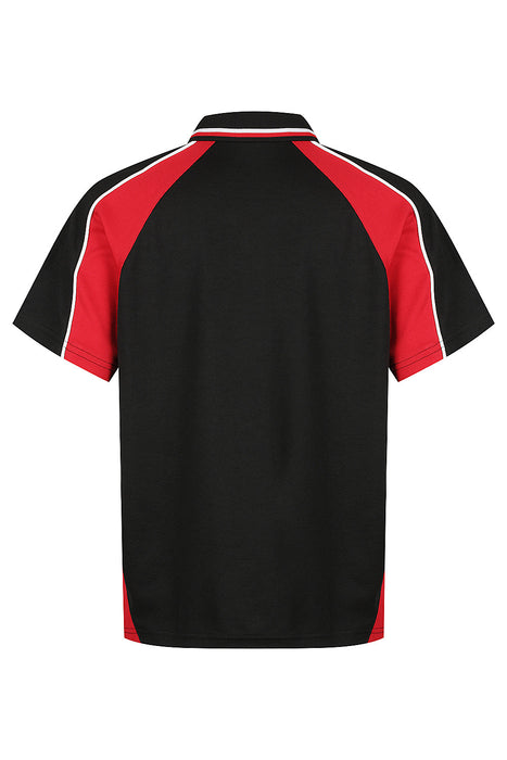 PANORAMA KIDS POLOS - BLACK/RED/WHITE