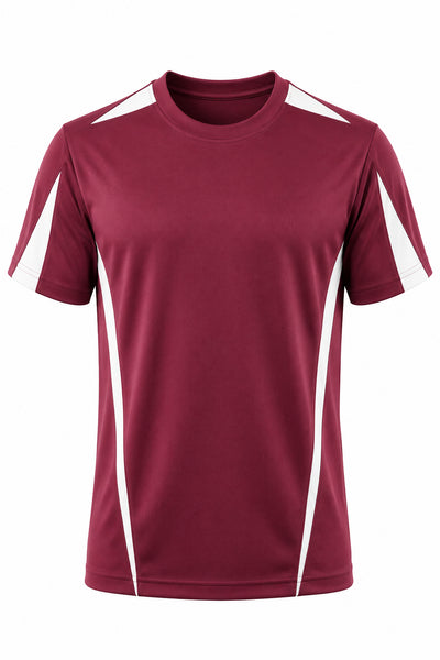 MAROON/WHITE