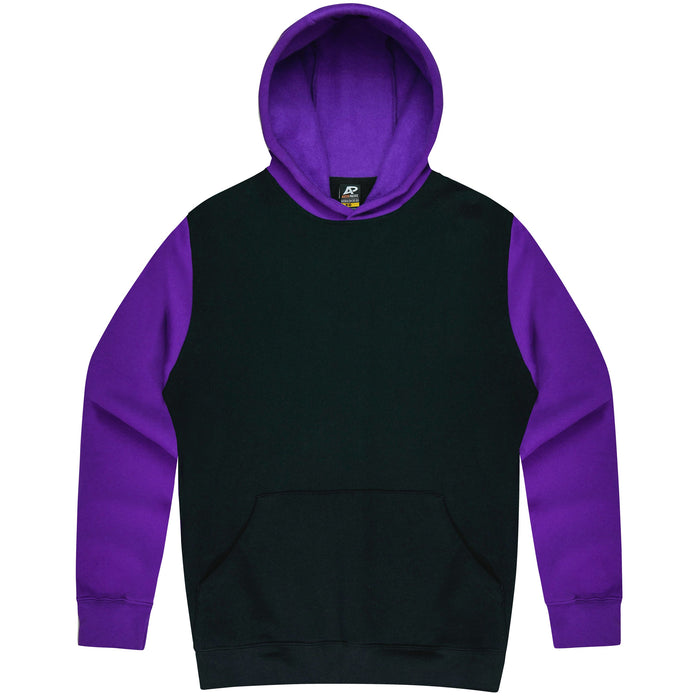 MONASH MENS HOODIES - BLACK/ELECTRIC PURPLE
