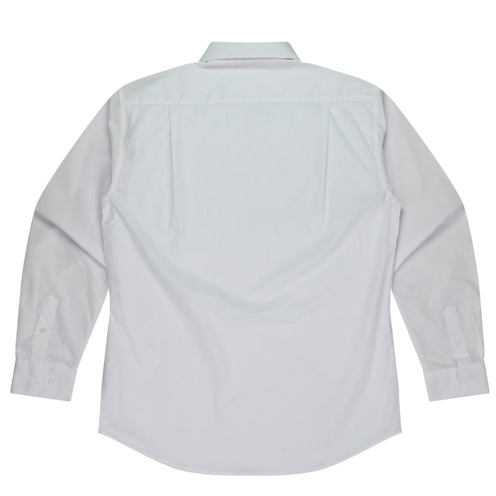 KINGSWOOD MENS SHIRT LONG SLEEVE -  WHITE