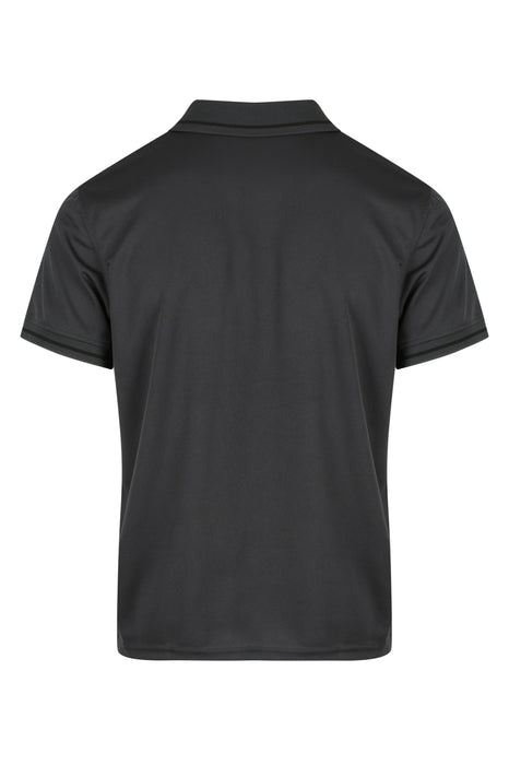 COTTESLOE MENS POLOS - SLATE/BLACK