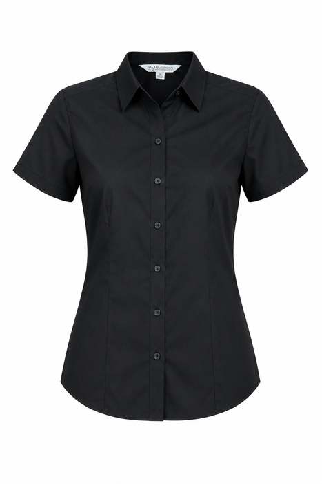 KINGSWOOD LADY SHIRT KURZARM - SCHWARZ