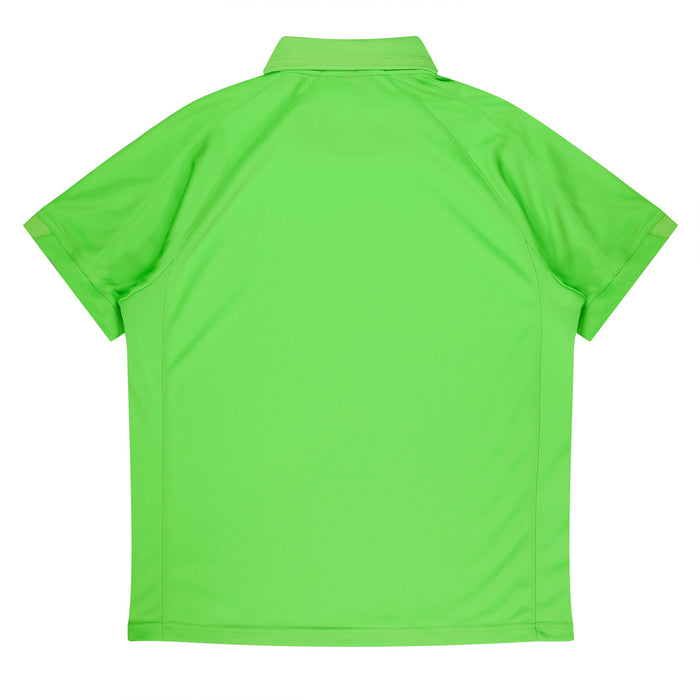 FLINDERS MENS POLOS - APPLE/BLACK