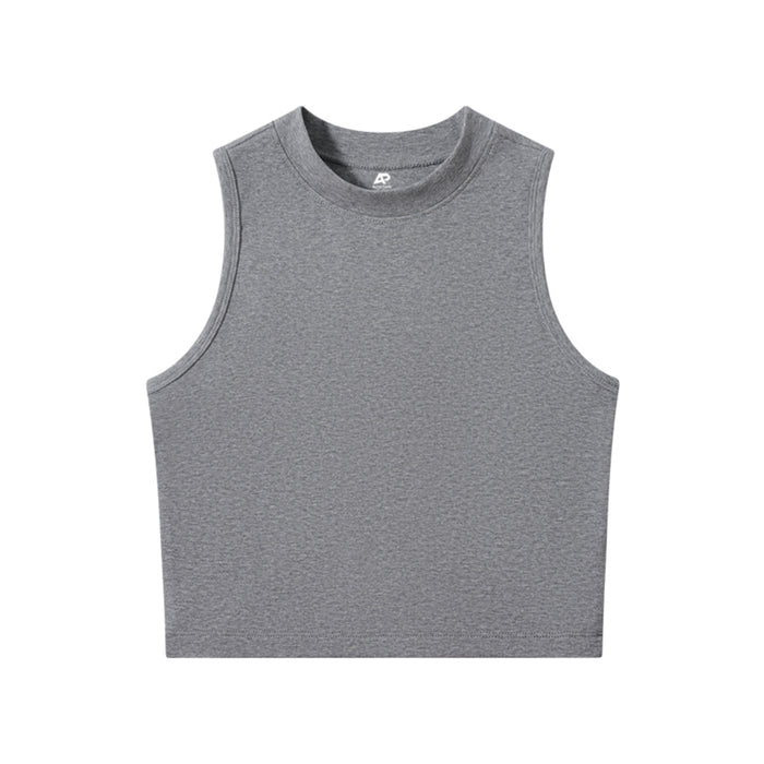 SUMMIT COTTON TEE - DARK HEATHER GRAY