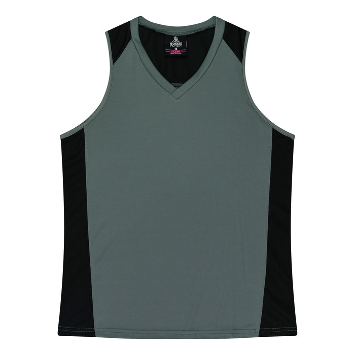 PREMIER LADY SINGLETS - ASHE/BLACK