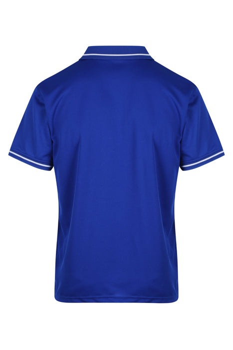 COTTESLOE MENS POLOS - ROYAL/WHITE