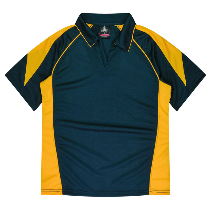 PREMIER LADY POLOS - NAVY/GOLD