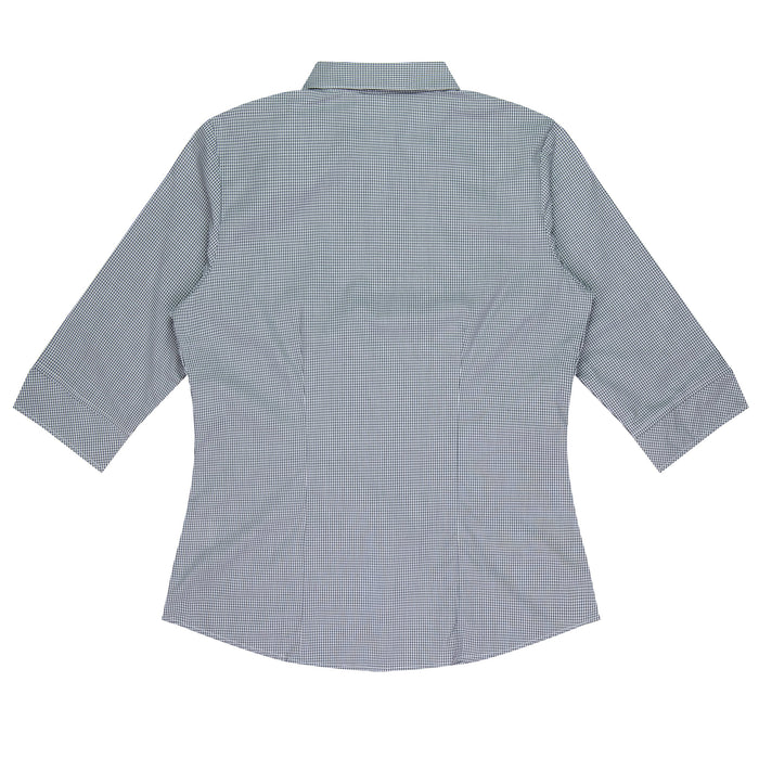 TOORAK LADY SHIRT 3/4 SLEEVE - BLACK/WHITE