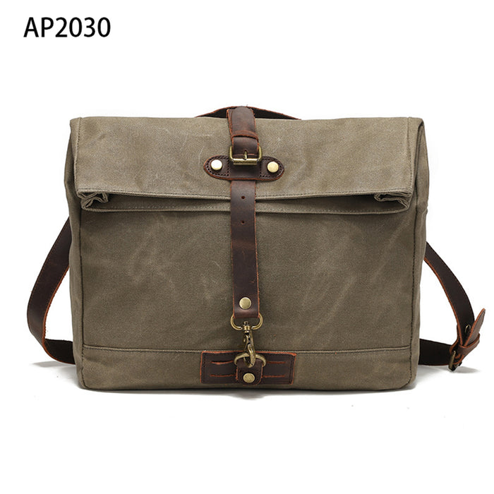 SANDRINGHAM LAPTOP BAG - ARMY GREEN