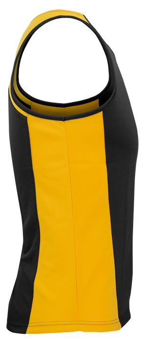 PREMIER MENS SINGLETS - BLACK/GOLD