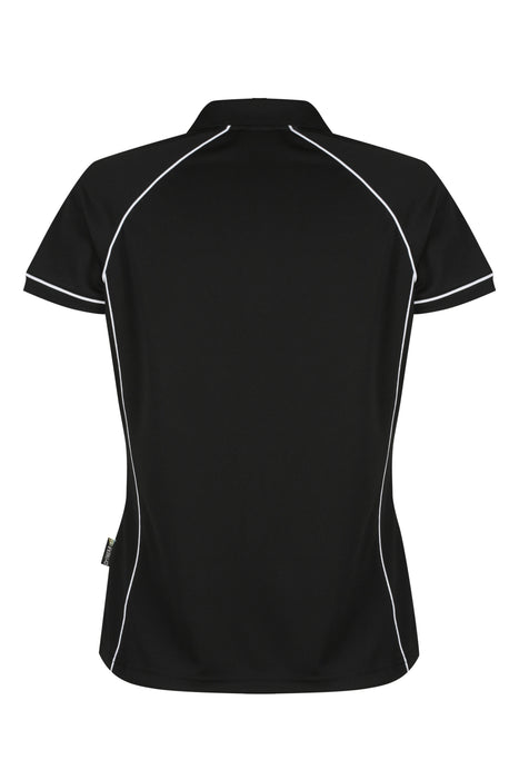 ENDEAVOUR LADY POLOS - BLACK/WHITE