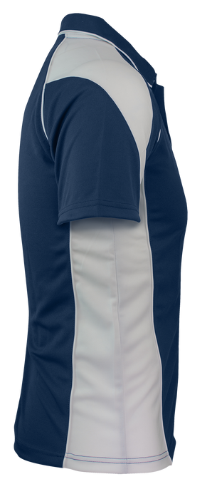 PREMIER MENS POLOS - NAVY/WHITE