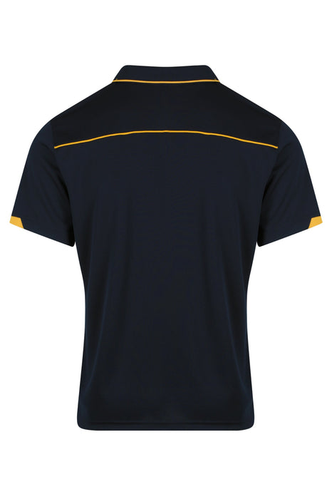 CURRUMBIN MENS POLOS - NAVY/GOLD