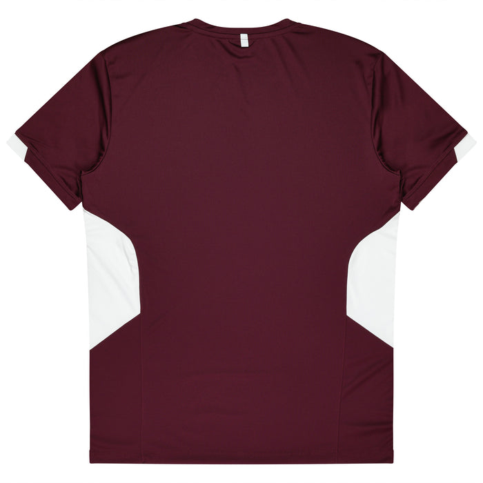 TASMAN KIDS TEES - MAROON/WHITE