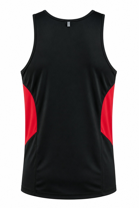 TASMAN HERREN-UNTERSHIRTS - SCHWARZ/ROT