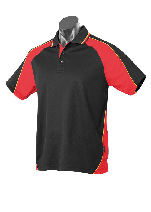 PANORAMA KIDS POLOS - BLACK/RED/GOLD
