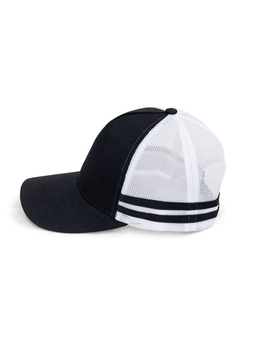 HAMPSHIRE TRUCKER CAP - BLACK/WHITE/BLACK