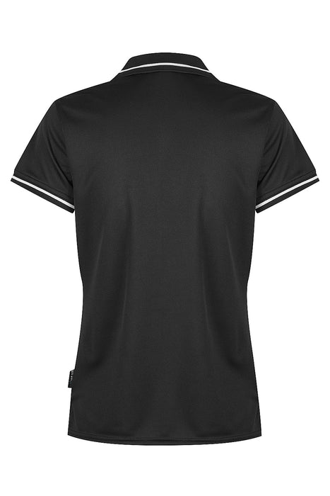 COTTESLOE LADY POLOS - BLACK/WHITE