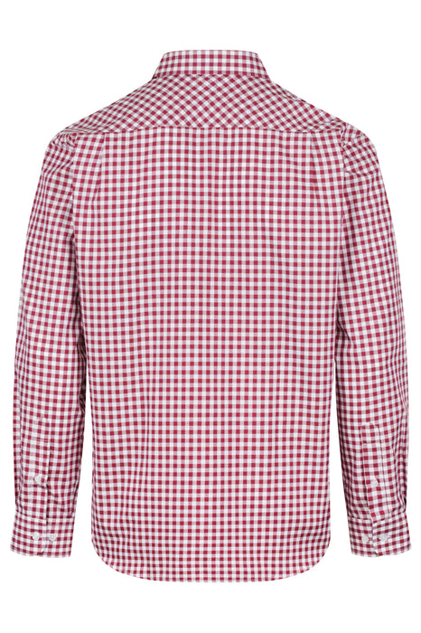 BRIGHTON MENS SHIRT LONG SLEEVE - CLARET