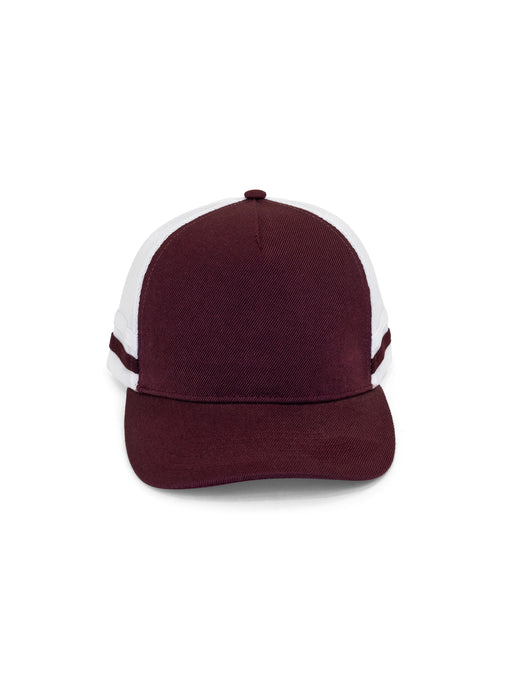 HAMPSHIRE TRUCKER CAP - MAROON/WHITE/MAROON