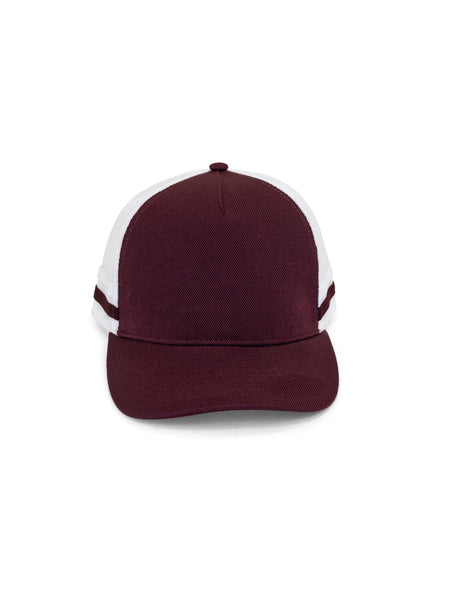 MAROON/WHITE/MAROON