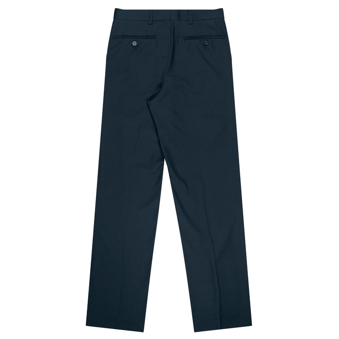 FLAT FRONT PANT HERRENHOSE - MARINEBLAU