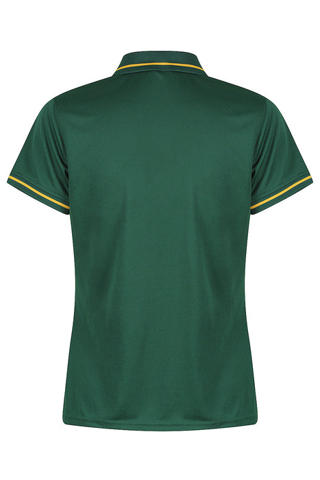 COTTESLOE LADY POLOS - BOTTLE/GOLD