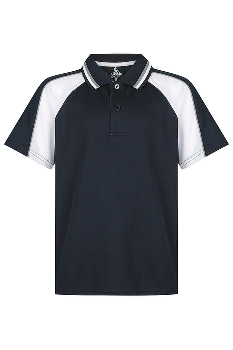 PANORAMA KIDS POLOS - NAVY/WHITE/ASHE