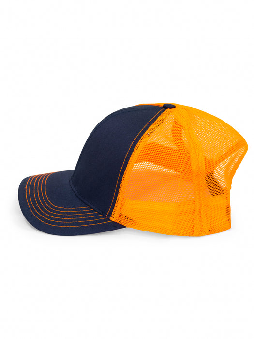 LUTON CAP - NAVY/ORANGE