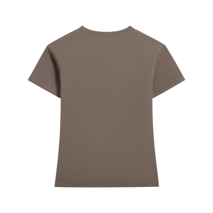 VANGUARD COTTON TEE - COFFEE