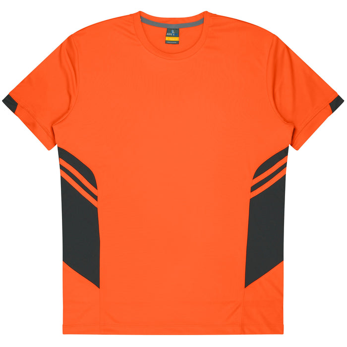 TASMAN KIDS TEES - NEON ORANGE/SLATE