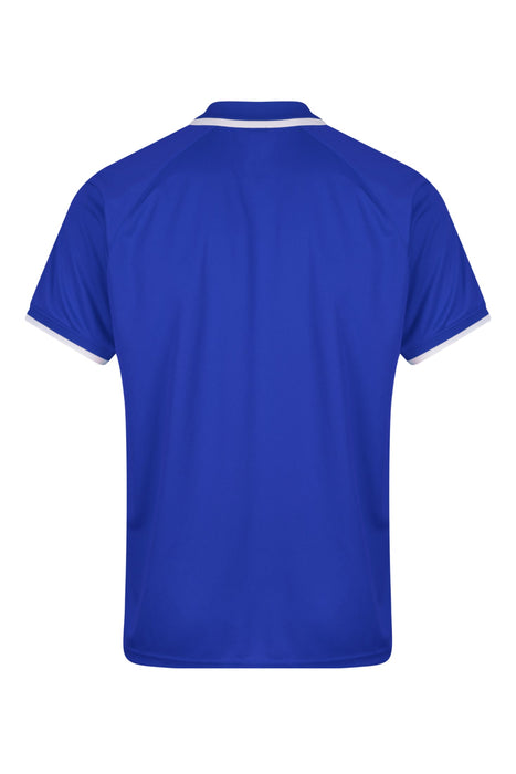 DOUBLE BAY MENS POLOS - ROYAL/WHITE