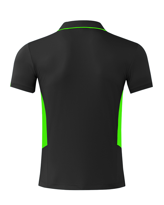 TASMAN MENS POLOS - SLATE/NEON GREEN