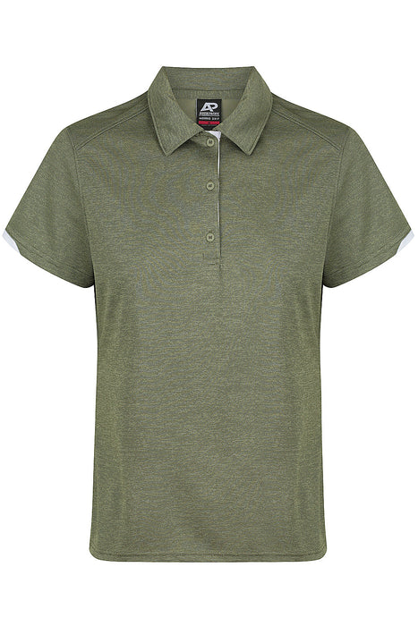 MORRIS LADY POLOS - ARMY GREEN/WHITE