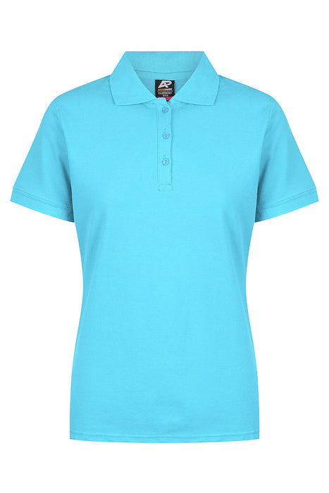 CLAREMONT LADY POLOS - CYAN